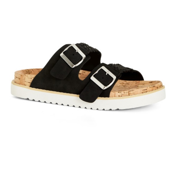 NEW EVANS
WIDE FIT Chloe Plait Sandals - black WOMENS 8.5 - Picture 2 of 7